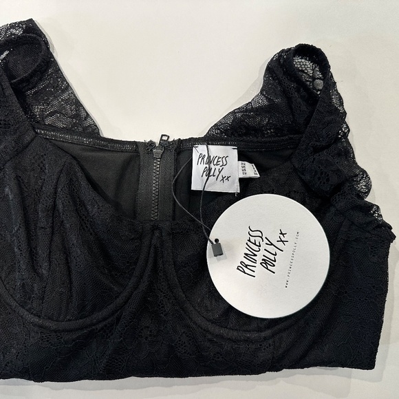 PRINCESS POLLY‎ Purnell  Lace Top Black - Size 4 - NEW With Tags - In Bags. - Picture 13 of 16